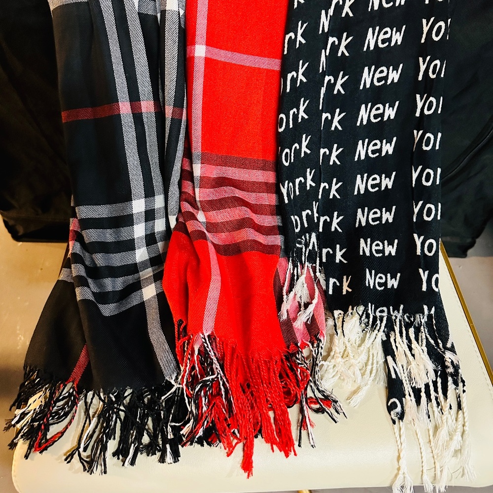 Designer Scarves - Set of 3